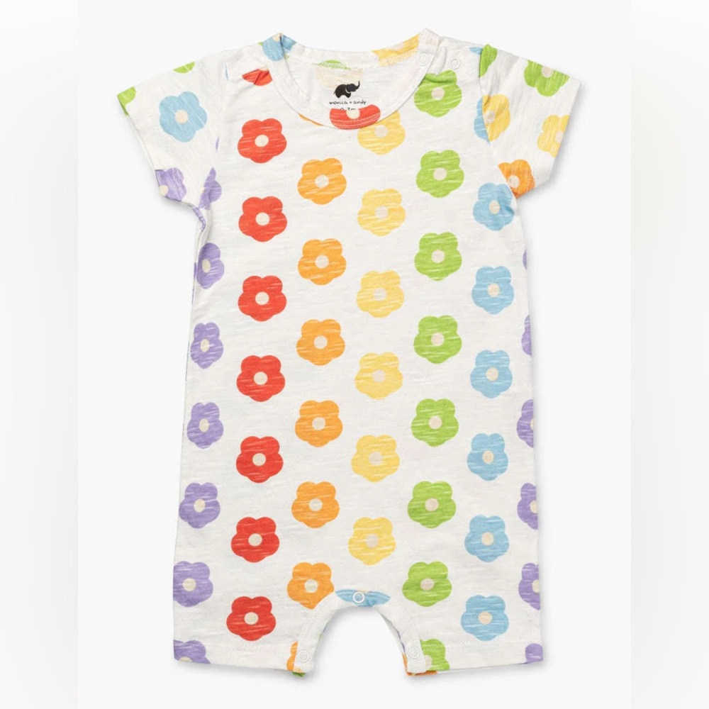 NWT Monica + Andy Baby Slub Shortie Romper, 9-12mo